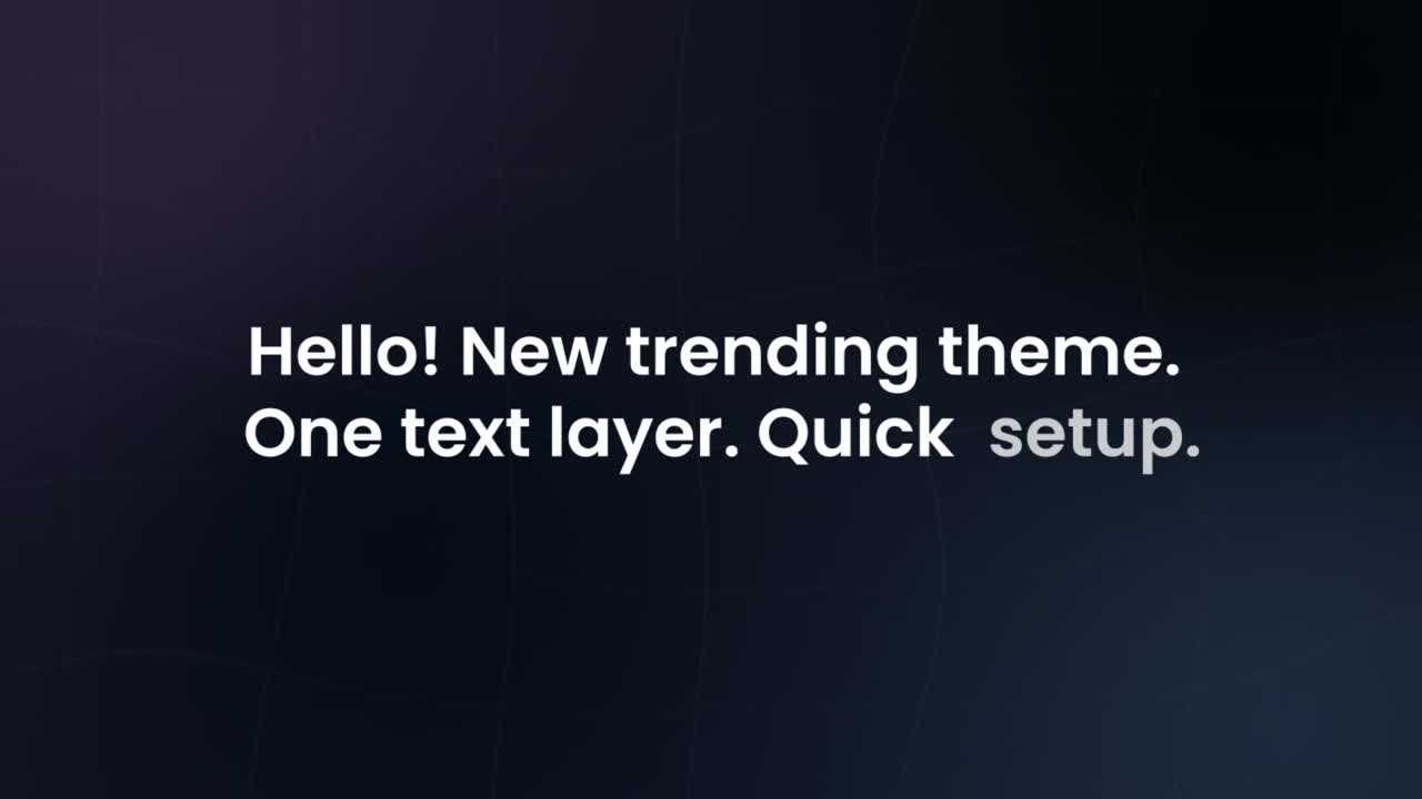 Trendy Text Animation Adobe After Effects 2022 Resolution 3840×2160