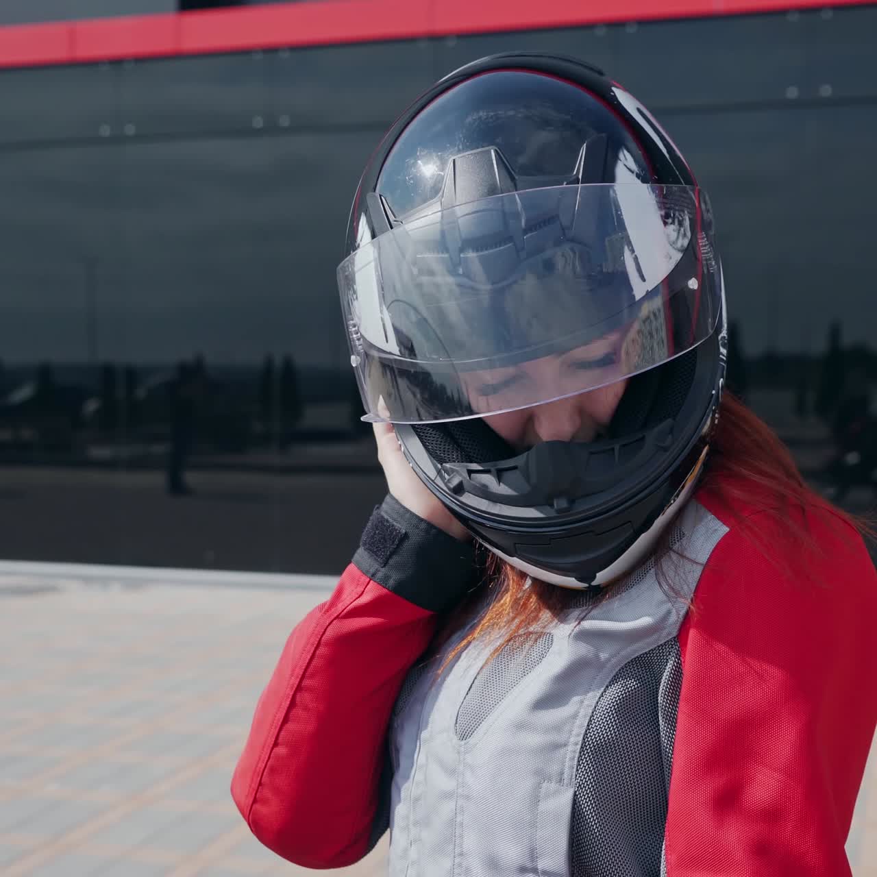 Motorcycle biker girl