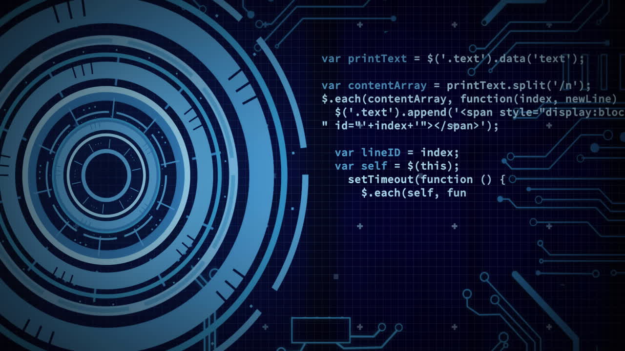 Animation of scope scanning over data processing