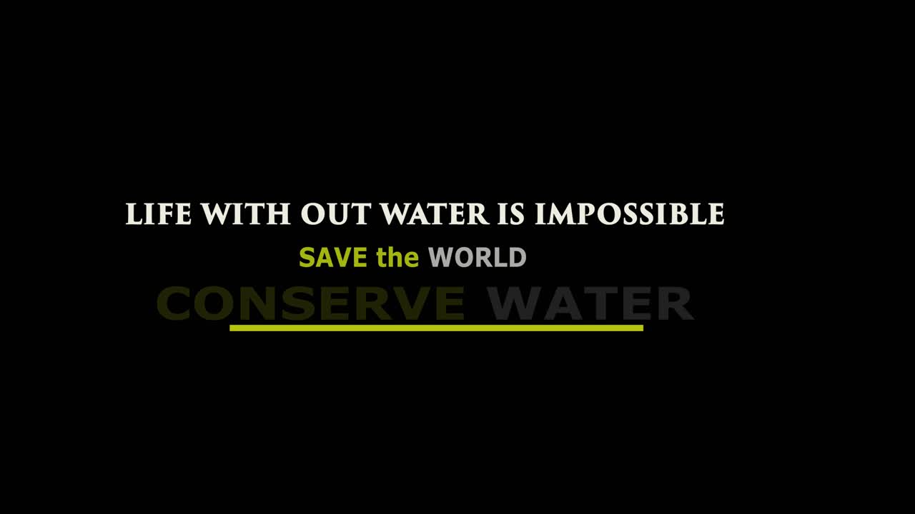물 활동 캠페인 - 물 보존 - 오염에 대한 메시지 - 세계 물의 날, 물 품질 절약 캠페인 및 환경 보호 개념