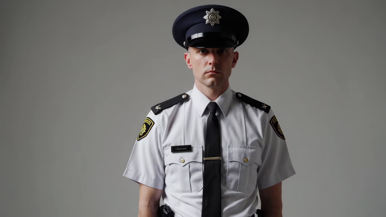 Ritratto di un agente di polizia
