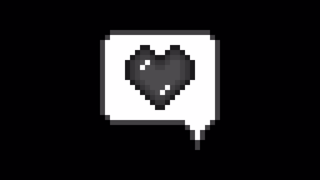 Pixel art animation icon speech bubble heart (6)