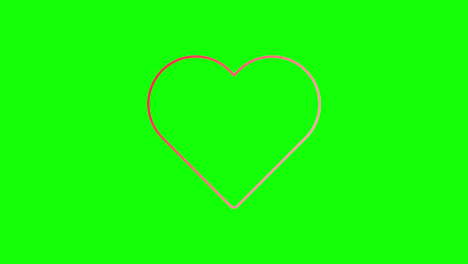 Animación-De-Icono-Emergente-De-Amor-Rojo-O-Corazón.-Concepto-De-Latido-Del-Corazón-Para-El-Día-De-San-Valentín-Y-El-Día-De-La-Madre.-Amor-Y-Sentimientos.-Animación-En-Bucle-Con-Canal-Alfa,-Pantalla-Verde.