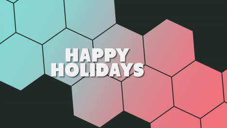 Vibrant-geometric-Happy-Holidays-design-with-colorful-festive-elements