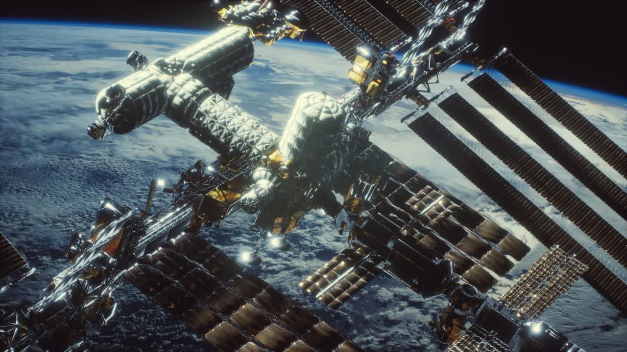 Stazione Spaziale Internazionale. Elementi di questa immagine forniti dalla NASA