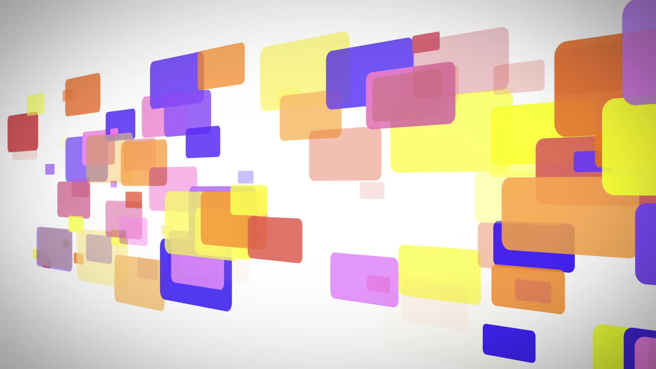 Rectangle full of color moving