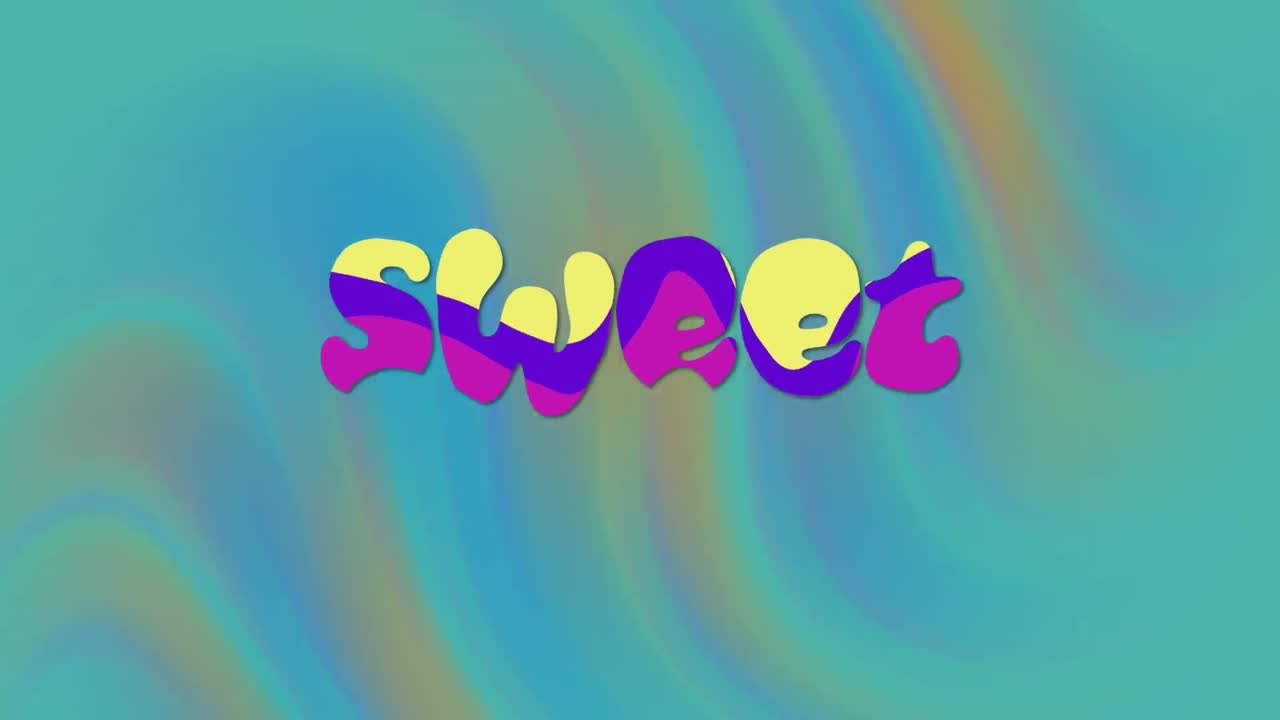 파란색 배경의 모양 위에 달한 텍스트의 애니메이션