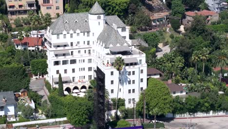 chateau marmont hotel, west hollywood, john belushi death, aerial orbit