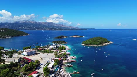 ksamil albania holiday beach resort island ionian sea summer travel destination