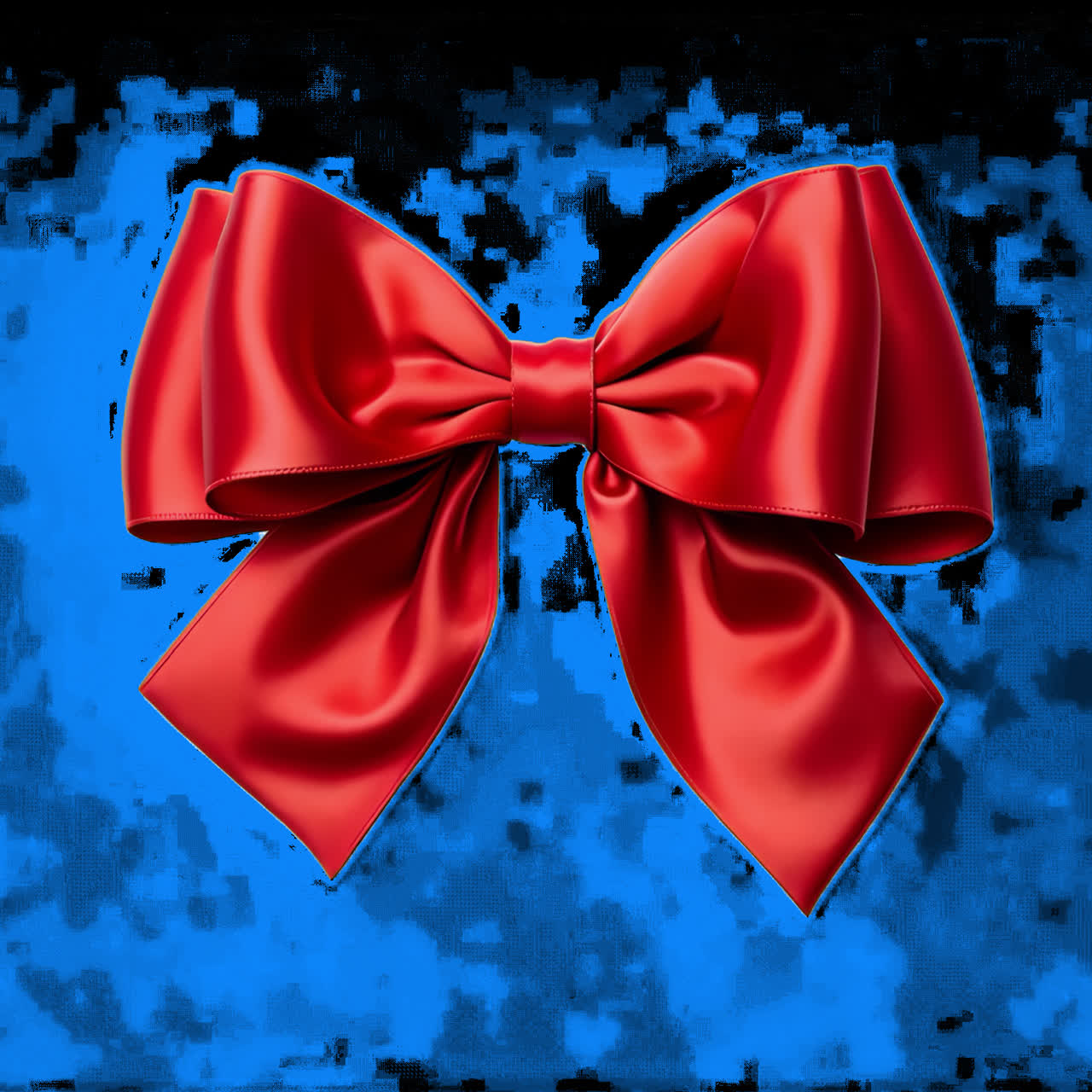 Red Christmas bow animation isolated asset, transparent 4K video, alpha channel, ProRes 4444