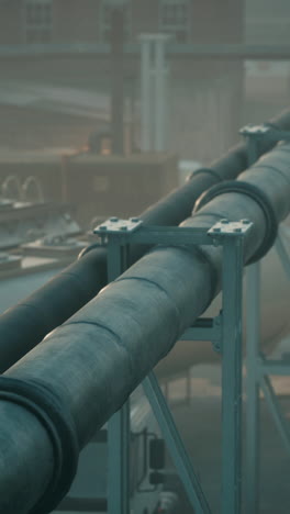 large industrial pipe closeup