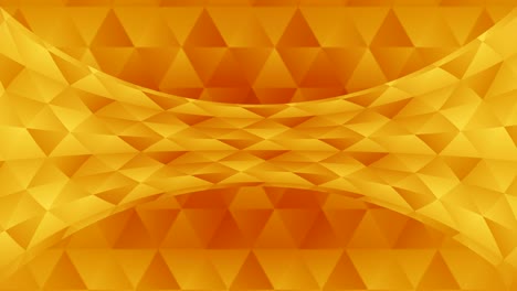patrón triangular de formas geométricas. animación de bucle poligonal abstracta. colorido fondo de gradiente.