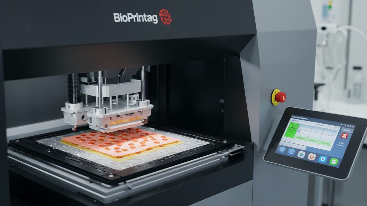 Advanced Bioprinting Technology Showcased in Action: A High-Precision Device Fabricating Tissue Samples Layer by Layer for Biomedical Research and Applications