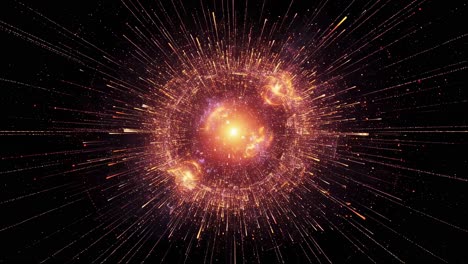 explore the wonders of a cosmic explosion in deep space, revealing a vibrant interplay of light and energy during the birth of a star