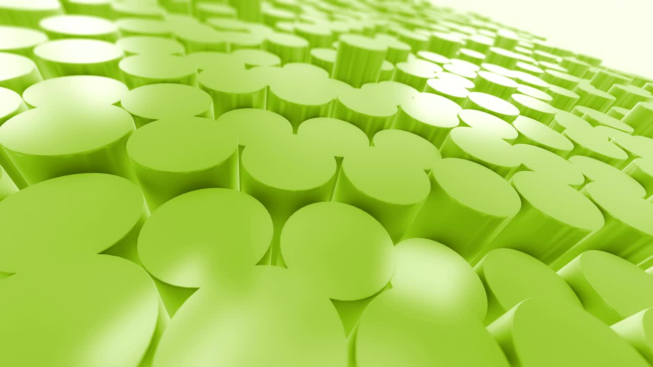 fondo de movimiento abstracto de círculos 3d oscuros brillantes que se mueven al azar