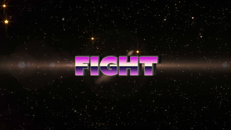 animation of the word fight video computer game screen