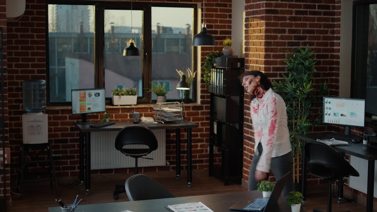 Brain dead creepy monsters wandering around workspace while searching for victims