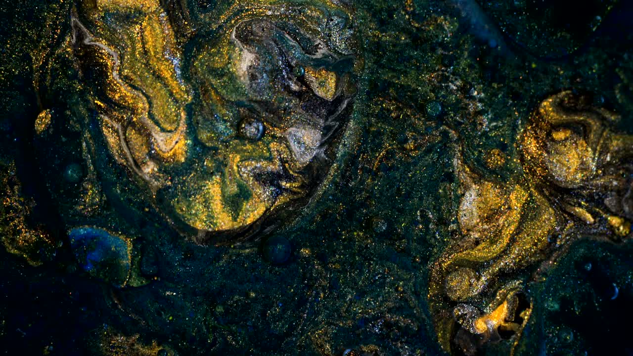 Sfondo astratto con bolle di olio liquido.
