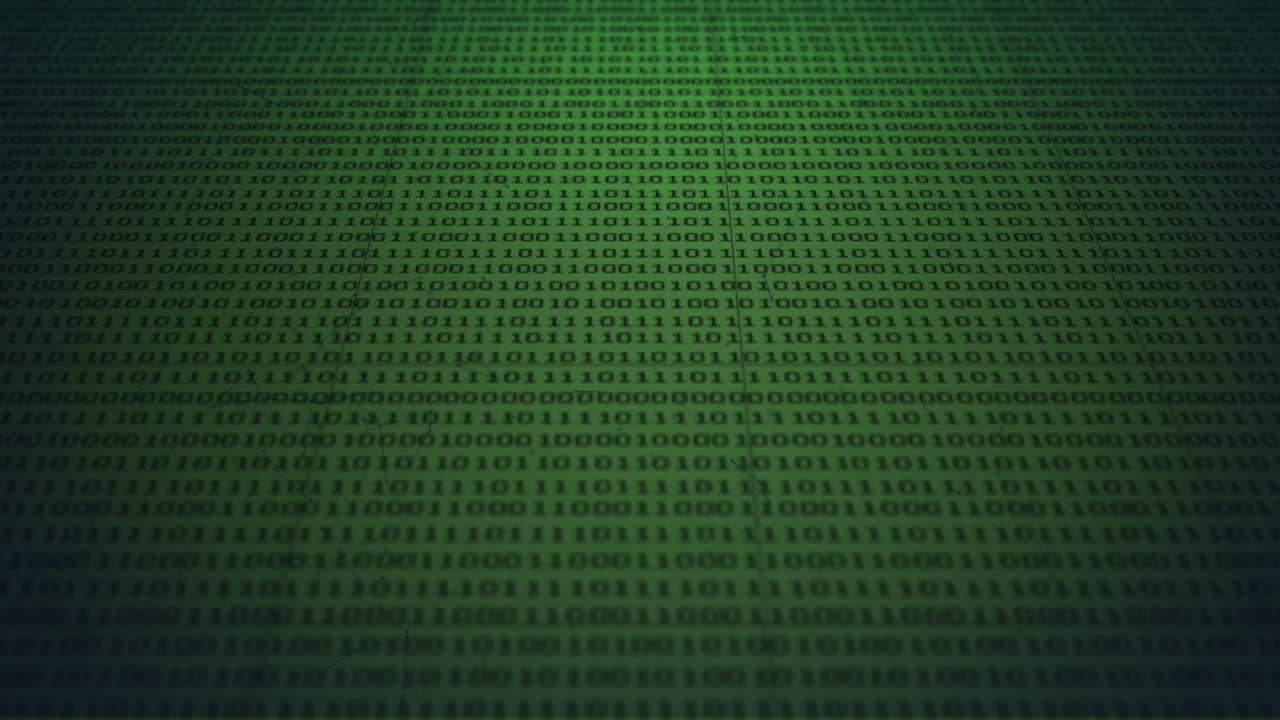 Animation of network of connection over binary coding processing