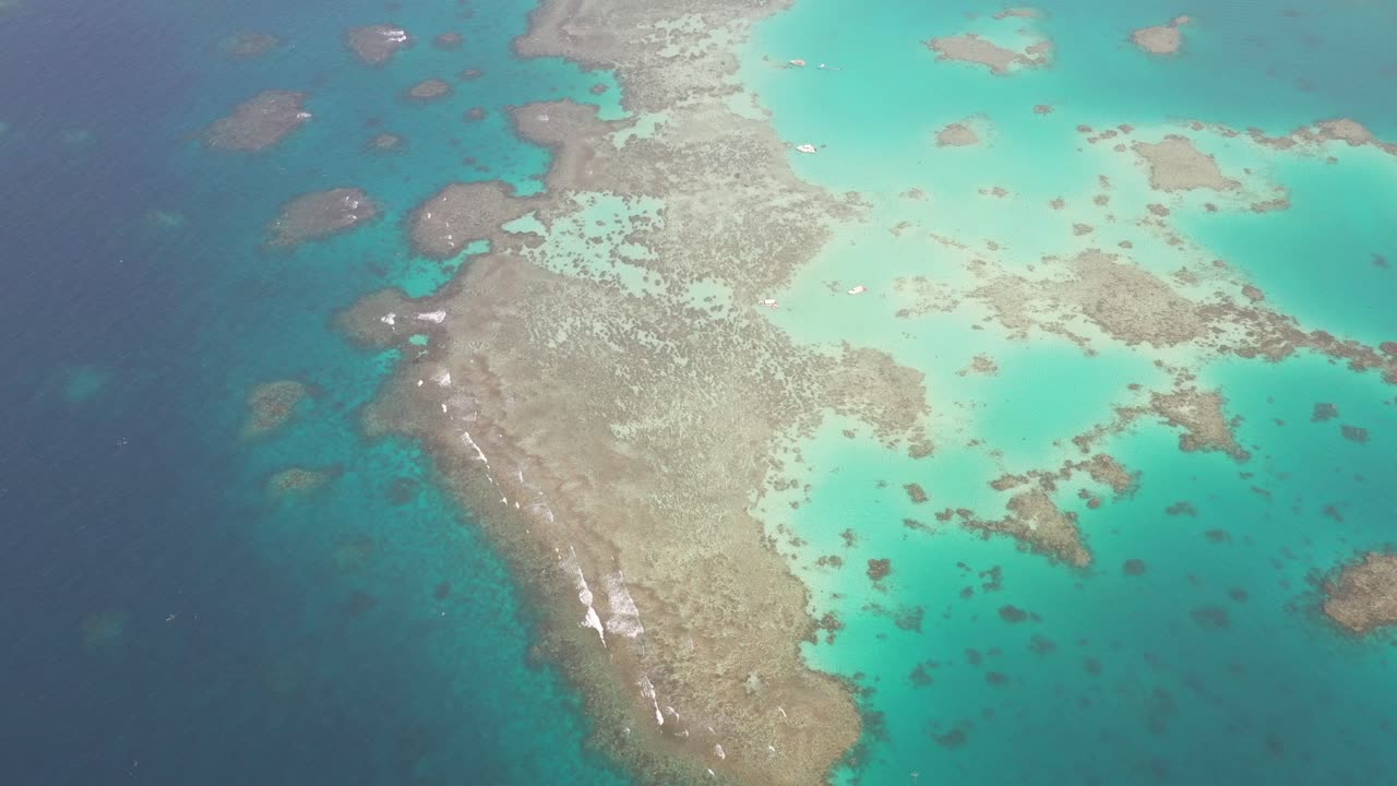 암초 평면의 넓은 파노라마 공기 모래 은행,  ⁇ 은 바다, 제다, 사우디 아라비아