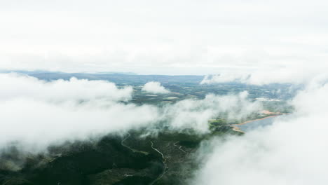 misty mountain valley view