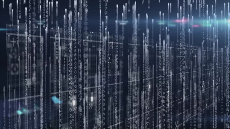 Animation of data processing over computer circuit board
