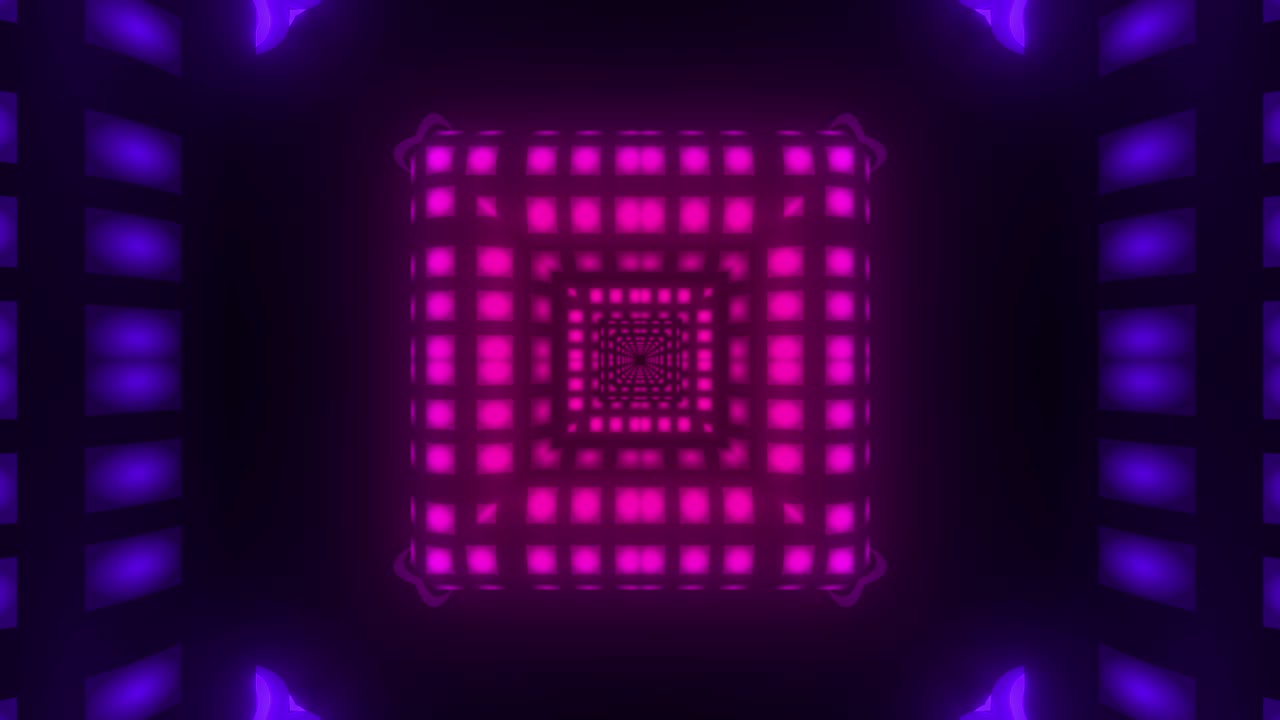 Abstract Tunnel al neon