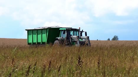 tractor en el campo _combine_farmland_work_outdoors_summer_tractor