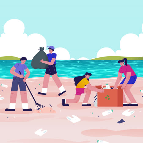 community beach cleanup