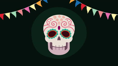 sugar skull decoration for day of the dead