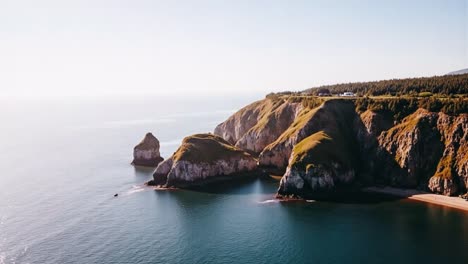 stunning coastal cliffs and ocean landscape with sea stacks