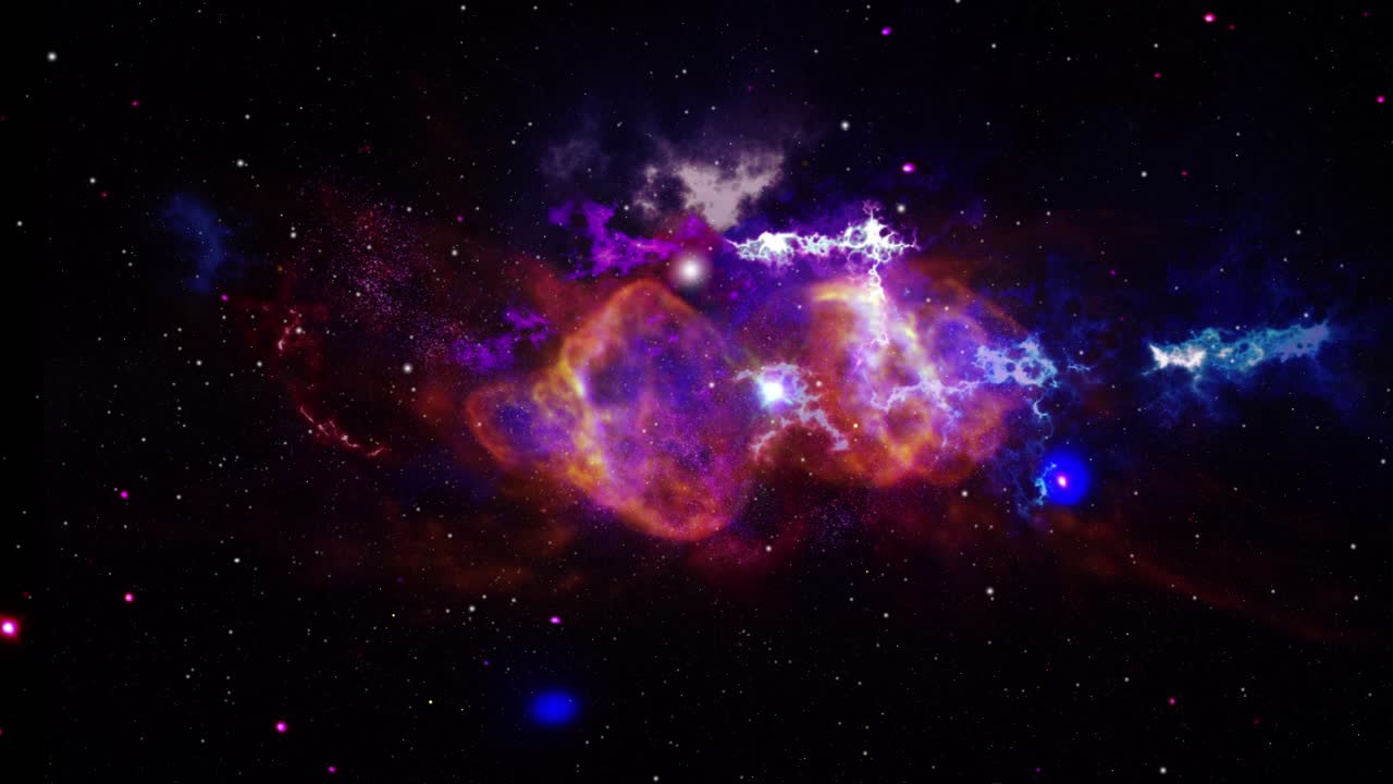 nebulosa se mueve en el cosmos del espacio, el universo