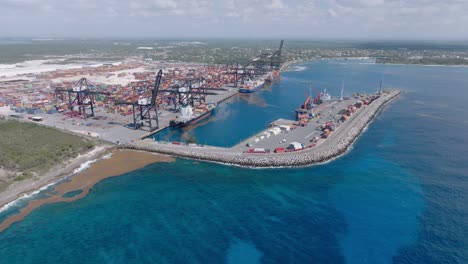 dp world in multimodal caucedo port, boca chica, santo domingo province in dominican republic