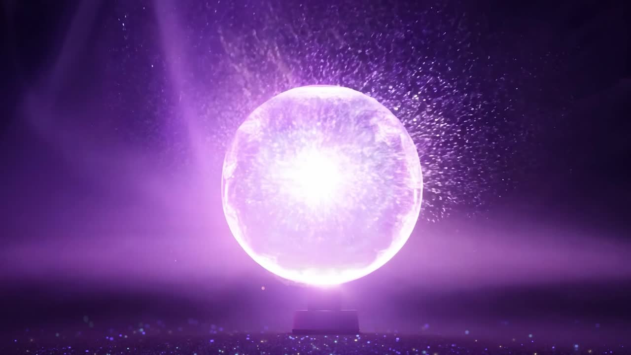 플라즈마 공은 검은 바탕에 활기찬 색을 방출하며, 매혹적인 디스플레이에서 에너지와 빛을 보여줍니다.