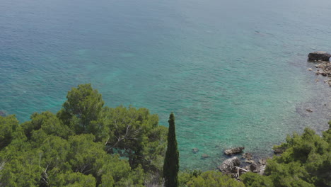 coastal view of turquoise water and rocks