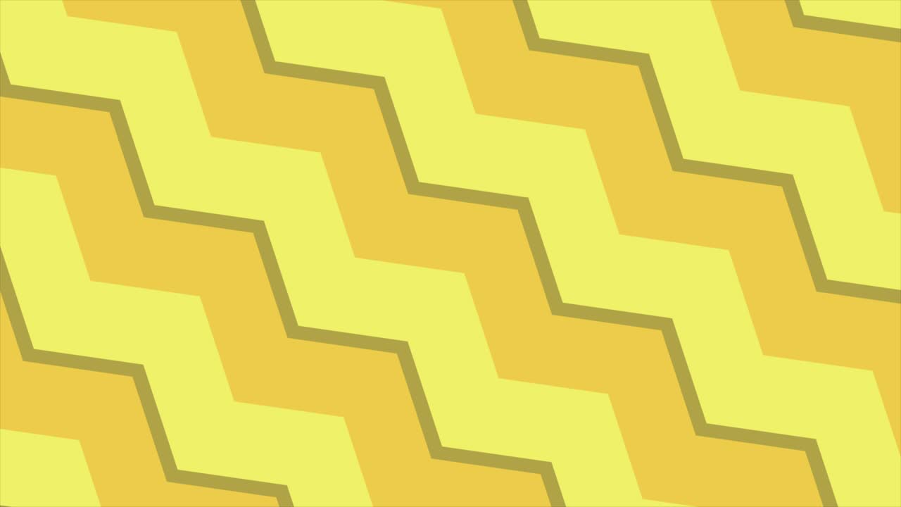 Abstract wavy yellow line background loopable animation 4K stock video
