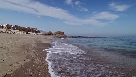 beach coastline of fuengirola, spain