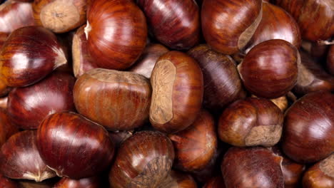 chestnuts are illuminated by light