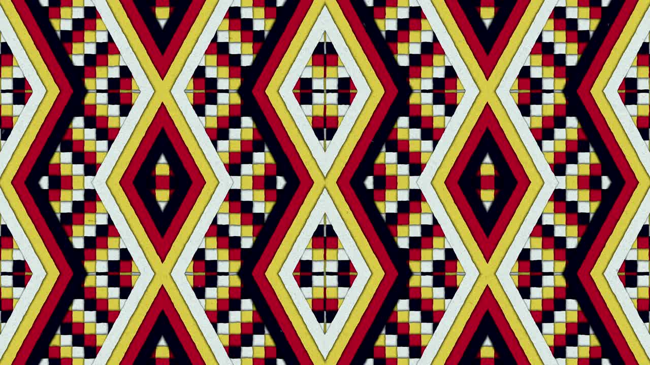 formas caleidoscópicas rayas y cuadrados colorido fondo de bucle sin costuras