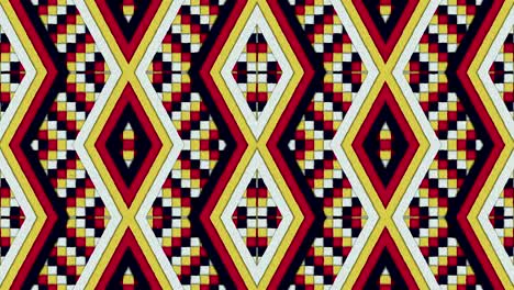 kaleidoscopic shapes stripes and squares colorful seamless looping background