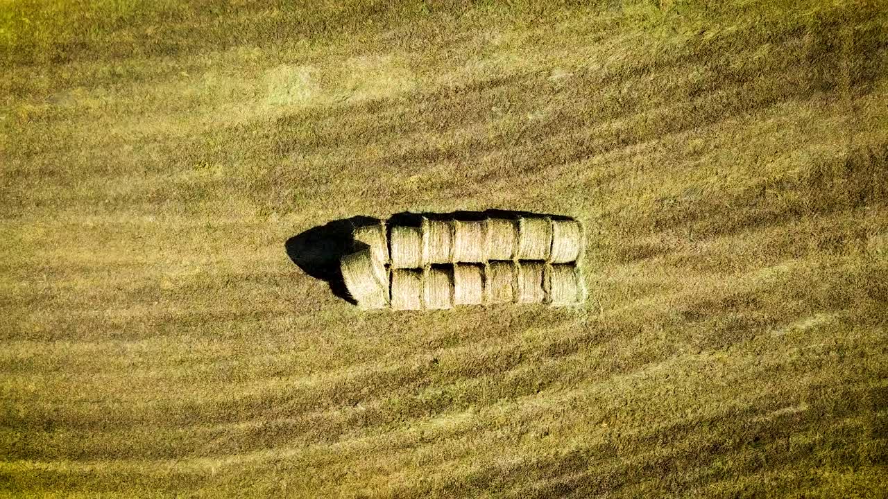 Tarım alanı üzerinde drone uçuşu.