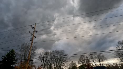 Timelapse-Cielo-Oscuro-Nube-Fondo-Cámara-Lenta-épica-Tormenta-Tropical-Atardecer-Nube-Oscura-Tormentoso