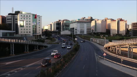 Zeitraffer-Kreuzung-Verkehr-Istanbul