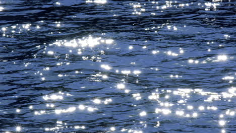 Slow-motion-of-beautiful-sea-water-surface-with-sparks