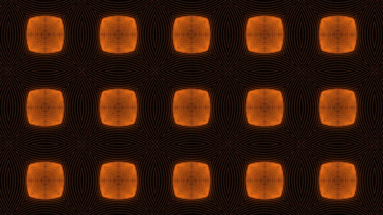 Orange color Pattern gothic design animation motion graphics