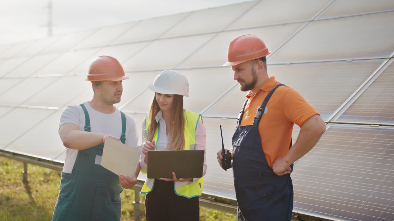Solar Panel Maintenance Team