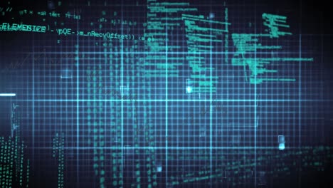 animation of data processing over cardiograph