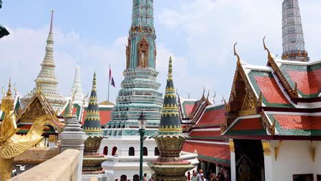 scenic views of bangkok's iconic temple architecture