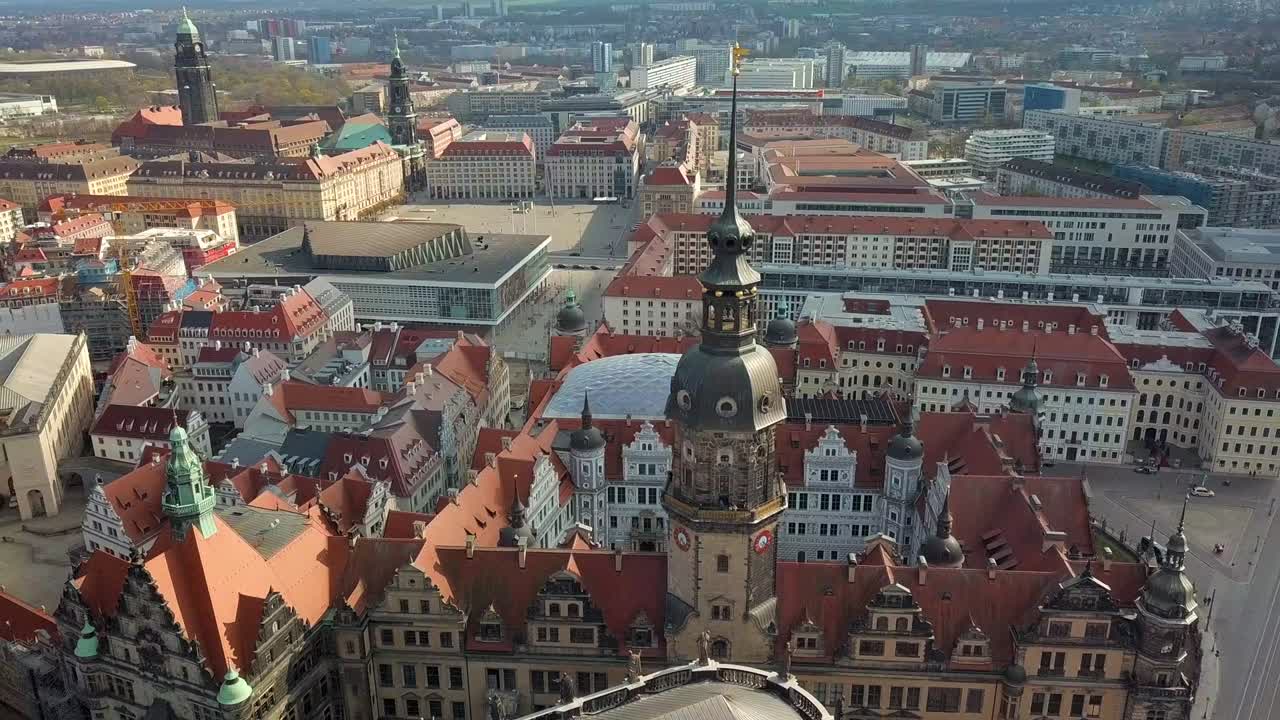vista aérea de dresde, alemania