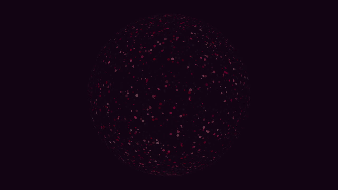 A spherical structure composed of numerous red dots aligned in a circular arrangement. The purpose or symbolism remains unclear without further context provided